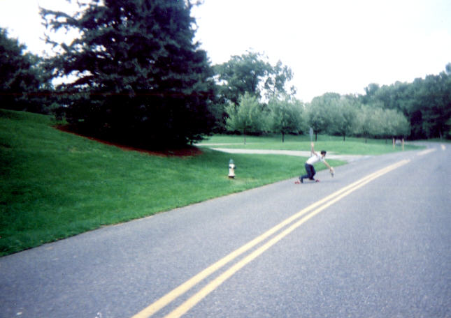 Going into a frontslide
